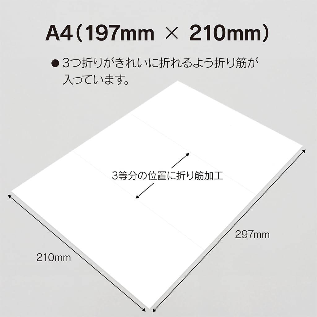 Amazon | パンフレット用紙 A4 3つ折り 200枚入り くじら印刷 | コピー